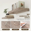 Deep Floating Shelves for Wall | 30 Inch Wide x 12 Inch Deep Floating Shelves | 30W x 12D Rustic Grey Wood Wide Wall Shelves | Bookshelf Laundry Shelf TV Shelf by CozyNest Decor