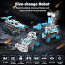 5 in 1 Robot Building Kit, Remote & App Control Educational Projects, 706Pcs DIY Tank & Garden Cars STEM Build Toys Sets for 8+ Years Old Boys and Girls by TinyTreasures Baby Boutique
