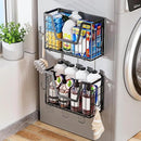 Magnetic Shelf for Fridge, Fruit Potato and Onion Storage Bins, Magnetic Spice Rack Shelves for Side of Refrigerator, Fruit Basket Magnetic Fridge Shelf Kitchen Pantry Storage Organizer by CozyNest Decor