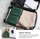 Polecasa Small Heavy Duty Laundry Bag with 130gsm Tear Resistant Fabric and Handles, Easy to Carry Durable Dirty Clothes Drawstring Bag, Perfect for College Dorm, Travel 2 Pack 21”x24”, Green by TinyTreasures Baby Boutique