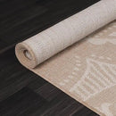 Medallion Outdoor Rug 8x10 Washable Outside Carpet for Indoor Patio Porch Waterproof Easy Cleaning Non Shedding Area Rugs Beige 8 x 10 by CozyNest Decor