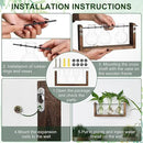 YIBOT Plants Propagation Stations,Plant Terrarium with Wooden Stand Wall Hanging Glass Planter Plant Propagation Vase for Indoor Office Home Garden Decor Plant Lover Gifts for Women by CozyNest Decor