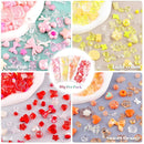Assorted 180-240PCS Acrylic Beads For Bracelet Making, Flower Bow Butterfly Candy Gummy Bear Kawaii Aesthetic Bracelet Charms,Cute Beads For Jewelry Making DIY Necklace Keychain Phone Charm by TinyTreasures Baby Boutique