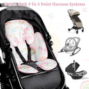 Summer Infant Car Seat Insert, 2 in 1 Baby Car Seat Head Body Support for Newborn Upgrade Mesh Baby Car Seat Insert Stroller Cushion for Boys Girls, Extra Soft and Breathable, Unicorn by TinyTreasures Baby Boutique
