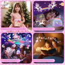 PIKOY Kids Toys for Girls Gifts, 15 Films Light Projector for Girls Toys Age 6-8, 15 Soothing Music for Kids Toys 0-10,Star+Unicorn+Princess+Mermaid Projector Toddler Girl Toys, 1 Year Old Girl Gifts by TinyTreasures Baby Boutique