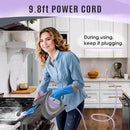 Pressurized Handheld Multi-Surface Natural Steam Cleaner with 12 pcs Accessories, Multi-Purpose Steamer for Home Use, Steamer for Cleaning Floor, Upholstery, Grout and Car (Purple) by TinyTreasures Baby Boutique