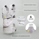 LÍLLÉbaby Complete All Seasons Ergonomic 6-in-1 Baby Carrier Infant to Toddler with Lumbar Support (7-45 Pounds), 360 Degree Baby Wearing & Multi-Position, Inward & Outward Facing (Chambray) by TinyTreasures Baby Boutique