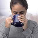 DISCOUNT PROMOS Ceramic Campfire Coffee Mugs 13 oz. Set of 10, Bulk Pack - Perfect for Tea, Espresso, Cappuccino, Hot Cocoa - Blue by TinyTreasures Baby Boutique