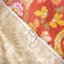 ABREEZE Paisley Bedding Sets 3Pcs Brushed Cotton Duvet Cover Set Queen Size Rustic Damask Red Floral Comforter Cover with Zipper Closure Boho Bedding Collections by CozyNest Decor