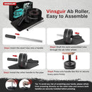 VINSGUIR Ab Roller Wheel, Abs & Core Workout Equipment for Home Gym with Knee Pad Accessories, Abdominal Wheel for Full-body Strength Training by CozyNest Decor