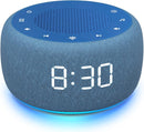 Buffbee Sound Machine & Alarm Clock 2-in-1, 0-100% Clock Face Brightness, Bottom Colored Light, Sleep Timer, Precise 30-Level Volume Control White Noise Machine - Twilight by TinyTreasures Baby Boutique