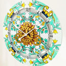 The Gears Clock Wall Clock Italy Collection with Moving Gears (Amalfi, 24 inch Round) by CozyNest Decor