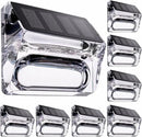 Solar Outdoor Lights 8 Pack, Solar Fence Deck Lights, Waterproof Powered Outside Lighting for Step Railing Wall Pool Stair Yard Garden Patio Pool Decorations by GreenHaven Gardens