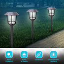 Solar LED Path Lights 4 Pack – 12 Lumens, Warm White, Oil-Rubbed Bronze, Solar Powered, Stainless Steel, Weather-Resistant for Garden, Walkway, Patio by CozyNest Decor