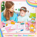 Crochet Kit for Beginners - 3 PCS Unicorn Cat Crochet Kits with Step-by-Step Video Tutorials, Beginner Crochet Kit for Adults Kid, Crochet Animal Kit for Starters, Cat Dressed as Unicorn Set by TinyTreasures Baby Boutique
