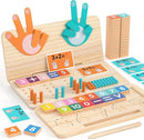 Montessori Math Learning Toy – Number Blocks, Counting Sticks, Tracing Board & Finger Counting, Educational Preschool STEM Sensory Toys for Toddlers, Birthday Gift for 2 3 4 5 Year Old Boys Girls Kids by TinyTreasures Baby Boutique