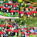 8-Pack Red Solar Mushroom Lamp, 8 Modes, Outdoor Waterproof, for Garden Decor, Christmas, Halloween, Yard, Lawn by CozyNest Decor