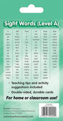 Teacher Created Resources Sight Words Flash Cards - Level A (EP62037), 3-1/8" x 5-1/8" by TinyTreasures Baby Boutique