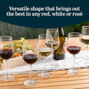 Libbey Vina Tall Wine Glasses Set, All Purpose Red and White Wine Glasses Set of 12, Professional Grade Glass Wine Glasses for Gatherings, Events by CozyNest Decor
