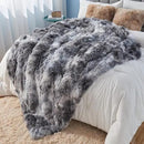 GONAAP Fuzzy Faux Fur Throw Blanket Twin Size Tie-dye Marble Black Super Soft Cozy Plush Fuzzy Shaggy Blanket for Couch Sofa Bed (Tie-dye Marble Black, Twin(60"x80")) by CozyNest Decor