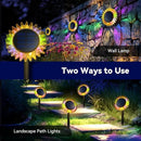 Hogni Solar Pathway Lights - 2 Pack LED Sunflower Garden Light, Waterproof Outdoor Decor for Wall, Lawn, Yard, Walkway, Patio, Landscape by GreenHaven Gardens