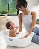 Skip Hop Baby Bath Tub 4-in-1 Grow with Baby Infant to Toddler Bathtub with Supportive Sling and Sit-Up Support Wave Age 0m+ by TinyTreasures Baby Boutique