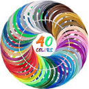 40 Colors PLA 3D Pen Filament Refills Compatible with SCRIB3D MYNT3D PIKA3D 3D Pen Most 1.75mm 3D Prining Pens NOT FIT 3Doodler Start Pen by TinyTreasures Baby Boutique