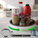 2 Pack 10 Inch Non-Skid Lazy Susan Turntable Organizers - Spinning Rack for Pantry Organization and Storage, Kitchen, Cabinet, Fridge, Bathroom Vanity, Countertop, Under Sink Organizing, Spice Rack by CozyNest Decor