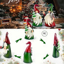 HONGLAND Christmas Decorations Outdoor Metal Gnome Yard Art Christmas Gnomes Statue 18 Inch Gnome Figurine for Holiday Christmas Lawn Patio Yard Garden Decor-2 PCS by GreenHaven Gardens