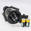 YAKii LED Vintage Lantern Metal Hanging Hurricane 12 LED Dimmer Switch Cold White Battery Operated Power Outage Indoor Camping Lighting Outdoor Brooklyn (Black 2 Pack) by CozyNest Decor