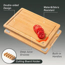 Bamboo Cutting Board Set Non Slip Feet with Holder Over Sink Adult Women Her Sister Aunt Wife Hustband Lady Bestie Soul Happy Christmas Xmas Birthday Gifts Cool Unique Aesthetic 30 40 60 70 Year Old by CozyNest Decor