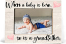 Baby Picture Frame, Ultrasound Picture Frames, New Grandfather Gifts First Time 2025, Grandfather Frame, When a Baby is Born So is a Grandfather, Picture Frame, Photo Frame 8X10(cream-coloured) by TinyTreasures Baby Boutique