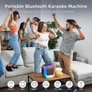 Kinglucky 2025 Upgrade Karaoke Machine, Portable Bluetooth Speaker with 2 Wireless Microphones for Adults & Kids with Lights, Karaoke for All Smartphones, Birthday, Family, Home Party or Gifts (Black) by TinyTreasures Baby Boutique