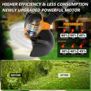 Electric Weed Wacker Cordless Battery Powered Eater,21V/4.0Ah Lightweight No-String Weed Trimmer with 2 Battery Operated& Wheels,3 in 1 Stringless Grass Trimmer/Edger/Brush Cutter for Garden Yard Lawn by GreenHaven Gardens