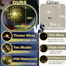 Anordsem Solar Lights Outdoor Waterproof: Garden Light Solar Powered for Yard Outside - Sparkler Fireworks Twinkle Lighting Path Decor 2 Pack - LED Starburst Gardening Gifts for Women Mom Wife by GreenHaven Gardens