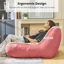 Bean Bag Chair Lazy Bean Bag Sofa, Floor Beanbag Chairs with Stuffed High-Density Foam, Memory Foam Bean Bag Sofa for Living Room, Bedroom and Office by TinyTreasures Baby Boutique