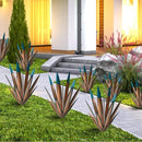Tequila Rustic Sculpture, 2Pack DIY Rustic Hand Painted Metal Agave, Metal Agave Plant Home Decor, Garden Yard Sculpture Lawn Home Art Decoration Statue, Garden Ornaments Outdoor Decor (Small) by GreenHaven Gardens