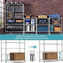 Steel Storage Shelving 6-Tier Utility Shelving Unit with Wheels, Steel Organizer Wire Rack for Home,Kitchen,Office,Garage,17.7" D x 47.2" W x 76.7" H by CozyNest Decor