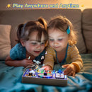 JoyCat Busy Board with Led Light, Toddler Toys for 1 2 3 4 Year Old Boys and Girls, Wooden Sensory Toys with Music, Travel Toy for Toddlers 1-3, Birthday Presents (Blue) by TinyTreasures Baby Boutique