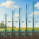 ARIFARO Fence Posts 5 Feet Sturdy Duty Metal Fencing Fencing Poles, Pack of 10, No Dig Garden T Post for Wire Fencing Steel Poles for Yard, Outdoor Wire by CozyNest Decor