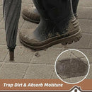 BEQHAUSE Dirt Trapper Door Mat 20" x 32", Doormat Non-Slip Entryway Rugs Washable, Dog Door Mat Stain Resistant and Absorbent Welcome Floor Mat for Front Back Door, Muddy Wet Shoes & Paws, Beige by CozyNest Decor