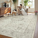 LIVEBOX Washable Area Rug 10x14 Rugs for Living Room Bedroom, Non-Slip Boho Indoor Carpet for Dining Room Office, Low-Pile Farmhouse Soft Carpets for Kids Nursery Room Playroom, Taupe by TinyTreasures Baby Boutique