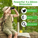 Hiboom 16 Set Kids Binoculars Bulk Shockproof Folding Children Mini Compact Binoculars Compass Magnifying Glass for 3-12 Years Boys Girls Kids Bird Watching Camping Outdoor Play by TinyTreasures Baby Boutique