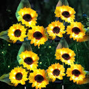 Solar Garden Lights, 4 Pack Sunflower Outdoor Lights Solar Flower Lights for Outside with 12 Larger Sunflower Gardening Gift for Mom Women Decorative Lights for Garden Decor Yard Patio Lawn Pathway by GreenHaven Gardens