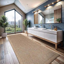 CAMILSON Indoor and Outdoor Runner Rug Natural Herringbone Seagrass Boho Design Easy-Cleaning Non Shedding Fiber Living Room Bedroom Garden Patio and Kitchen Washable Outside Carpet Alfombras (2x7) by CozyNest Decor