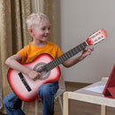 ADM Beginner Acoustic Classical Guitar 34 Inch Nylon Strings Wooden Guitar Bundle Kit for Kid Boy Girl Student Youth Guitarra Online Lessons with Gig Bag, Strap, Tuner, Strings, Picks, Pink by TinyTreasures Baby Boutique