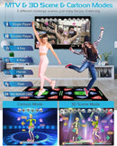 HDMI Dance Mat 64GB Storage, 1000 Games,885 Songs,81 MTV Videos.Dance pad Combines Dance, Yoga, Aerobics, Running, Sports, and Puzzle Games A Prestigious Gift for Boys & Girls. Flannel Material by TinyTreasures Baby Boutique