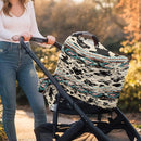 Binienty Aztec Cow Print Nursing Cover for Newborns Girls Boys, Stretchy Breathable Baby Car Seat Covers Infants Canopies by TinyTreasures Baby Boutique