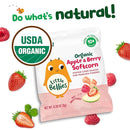 Little Bellies Organic Apple & Berry Softcorn Baby Snack (Pack of 18 x 0.28 oz Individual Packs) by TinyTreasures Baby Boutique