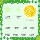 965 PCS Glow in The Dark Stars and Sun for Ceiling, Luminous Stars and Planet Wall Decals, Kids Room Decor, Glowing Galaxy Wall Stickers for Nursery Decorations (Green) by TinyTreasures Baby Boutique